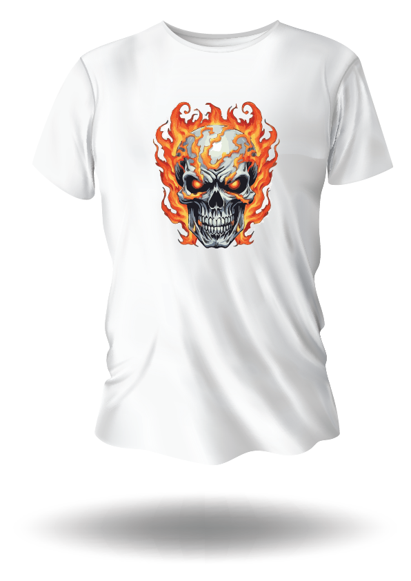 Bela majica Scull 3 Design